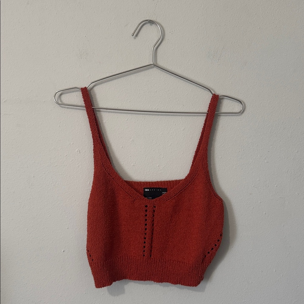ASOS Burnt Orange Knit Tank